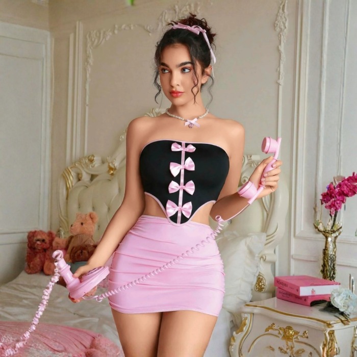 Pembe Randevu - Fantezi Elbise 